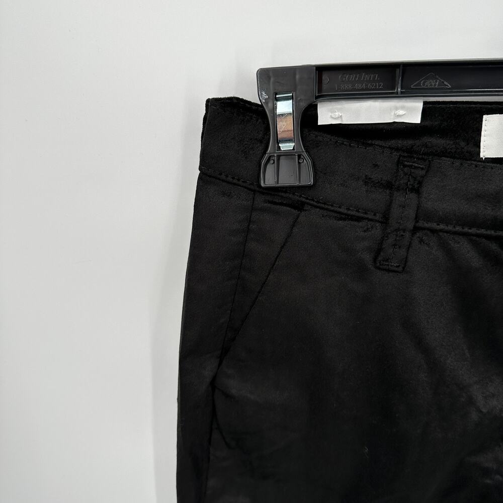 LEVEL 99 NWT Evereve Percy Black Velvet Wide Leg Trouser Pant // 31 - Picture 9 of 16